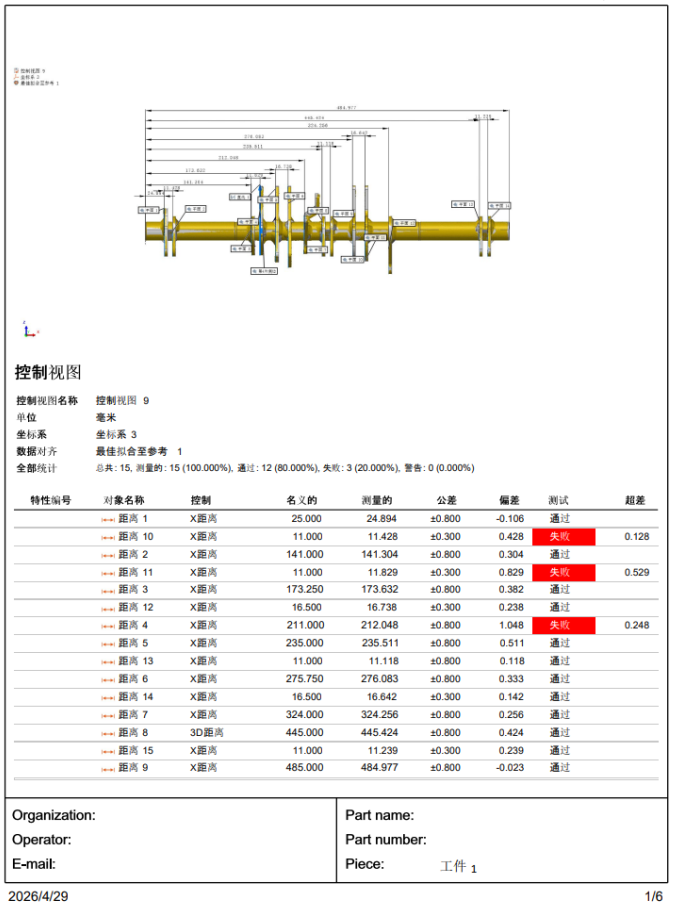 标准测量报告